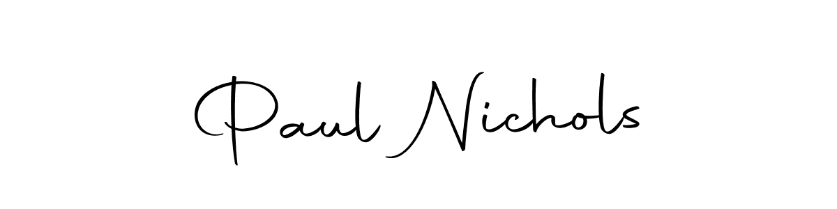 How to make Paul Nichols name signature. Use Autography-DOLnW style for creating short signs online. This is the latest handwritten sign. Paul Nichols signature style 10 images and pictures png