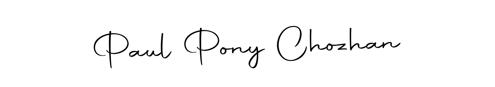 Make a beautiful signature design for name Paul Pony Chozhan. With this signature (Autography-DOLnW) style, you can create a handwritten signature for free. Paul Pony Chozhan signature style 10 images and pictures png