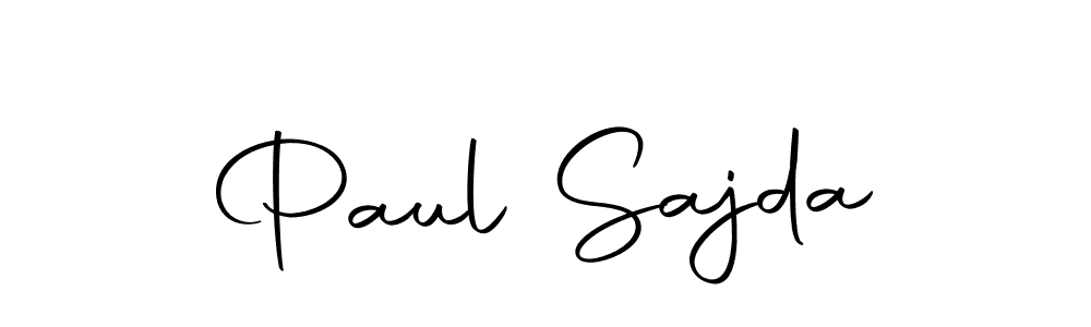 Use a signature maker to create a handwritten signature online. With this signature software, you can design (Autography-DOLnW) your own signature for name Paul Sajda. Paul Sajda signature style 10 images and pictures png