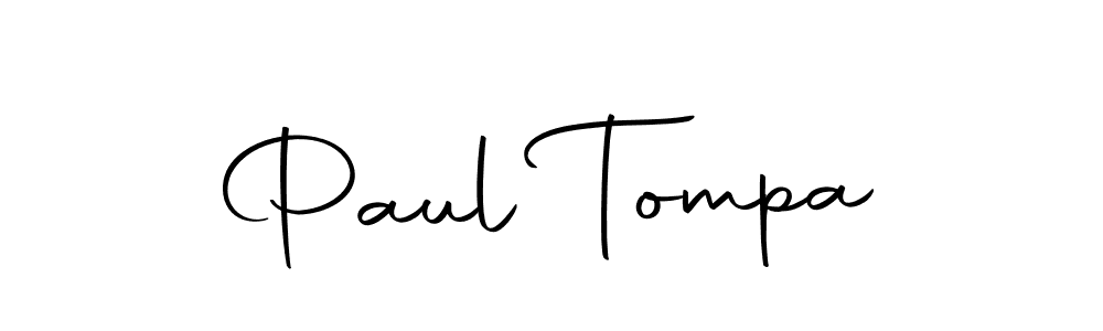 How to make Paul Tompa name signature. Use Autography-DOLnW style for creating short signs online. This is the latest handwritten sign. Paul Tompa signature style 10 images and pictures png