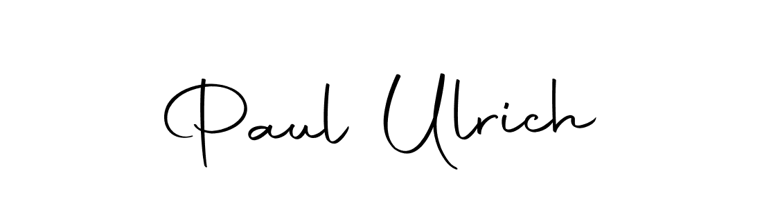 How to make Paul Ulrich name signature. Use Autography-DOLnW style for creating short signs online. This is the latest handwritten sign. Paul Ulrich signature style 10 images and pictures png