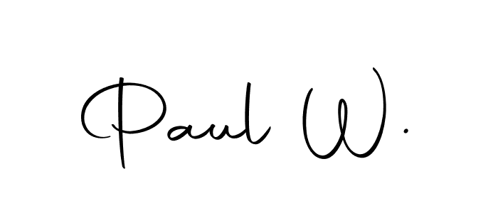 Similarly Autography-DOLnW is the best handwritten signature design. Signature creator online .You can use it as an online autograph creator for name Paul W.. Paul W. signature style 10 images and pictures png