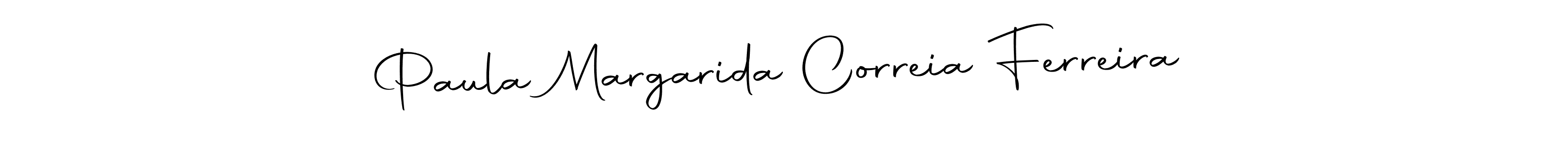 This is the best signature style for the Paula Margarida Correia Ferreira name. Also you like these signature font (Autography-DOLnW). Mix name signature. Paula Margarida Correia Ferreira signature style 10 images and pictures png