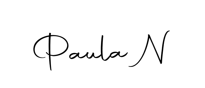 Paula N stylish signature style. Best Handwritten Sign (Autography-DOLnW) for my name. Handwritten Signature Collection Ideas for my name Paula N. Paula N signature style 10 images and pictures png