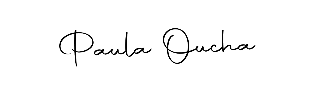 Make a beautiful signature design for name Paula Oucha. Use this online signature maker to create a handwritten signature for free. Paula Oucha signature style 10 images and pictures png