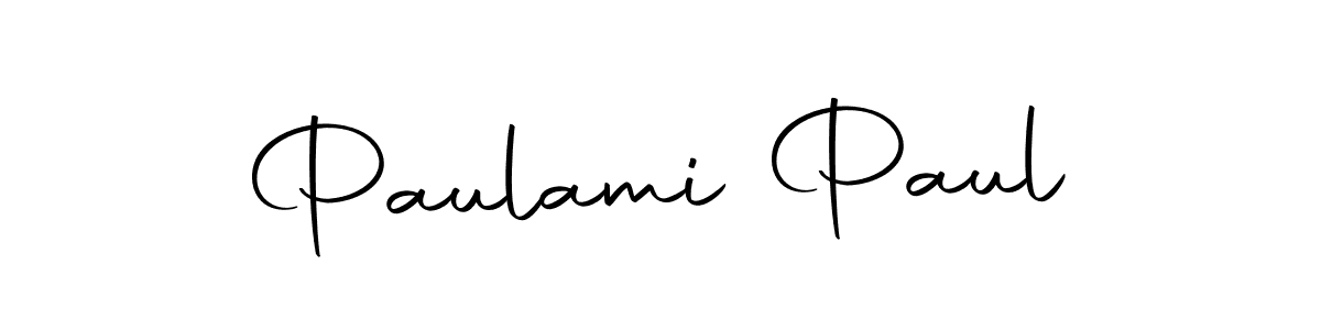 Make a beautiful signature design for name Paulami Paul. With this signature (Autography-DOLnW) style, you can create a handwritten signature for free. Paulami Paul signature style 10 images and pictures png