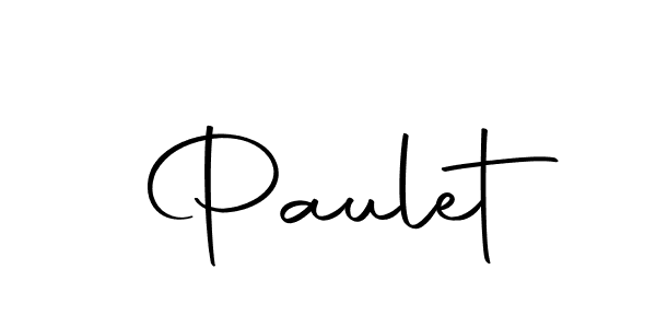 You should practise on your own different ways (Autography-DOLnW) to write your name (Paulet) in signature. don't let someone else do it for you. Paulet signature style 10 images and pictures png