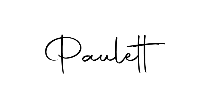 Make a beautiful signature design for name Paulett. With this signature (Autography-DOLnW) style, you can create a handwritten signature for free. Paulett signature style 10 images and pictures png