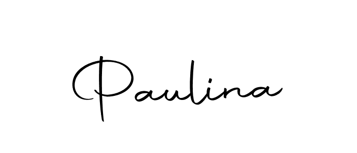 Use a signature maker to create a handwritten signature online. With this signature software, you can design (Autography-DOLnW) your own signature for name Paulina. Paulina signature style 10 images and pictures png