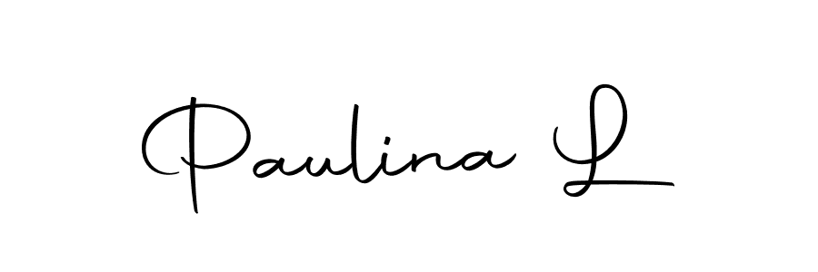 Make a beautiful signature design for name Paulina L. With this signature (Autography-DOLnW) style, you can create a handwritten signature for free. Paulina L signature style 10 images and pictures png