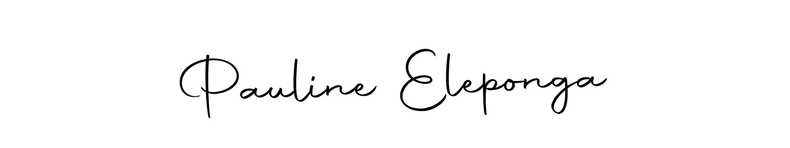 Make a beautiful signature design for name Pauline Eleponga. With this signature (Autography-DOLnW) style, you can create a handwritten signature for free. Pauline Eleponga signature style 10 images and pictures png