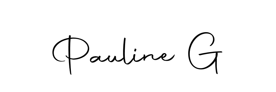 Make a beautiful signature design for name Pauline G. With this signature (Autography-DOLnW) style, you can create a handwritten signature for free. Pauline G signature style 10 images and pictures png