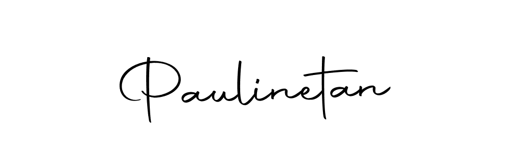 Use a signature maker to create a handwritten signature online. With this signature software, you can design (Autography-DOLnW) your own signature for name Paulinetan. Paulinetan signature style 10 images and pictures png