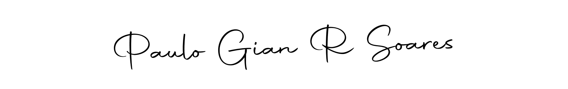 Similarly Autography-DOLnW is the best handwritten signature design. Signature creator online .You can use it as an online autograph creator for name Paulo Gian R Soares. Paulo Gian R Soares signature style 10 images and pictures png