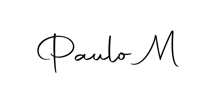 You should practise on your own different ways (Autography-DOLnW) to write your name (Paulo M) in signature. don't let someone else do it for you. Paulo M signature style 10 images and pictures png