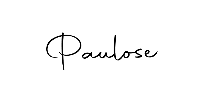 Make a beautiful signature design for name Paulose. With this signature (Autography-DOLnW) style, you can create a handwritten signature for free. Paulose signature style 10 images and pictures png