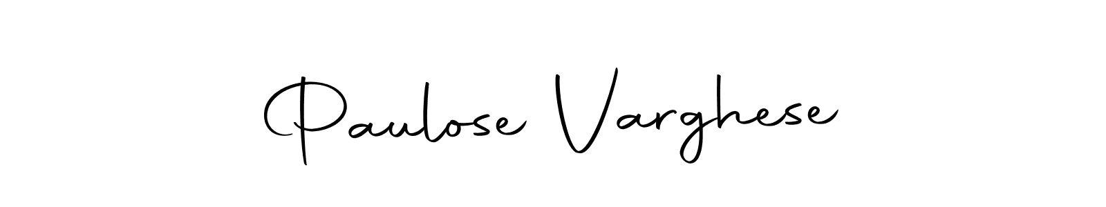 Create a beautiful signature design for name Paulose Varghese. With this signature (Autography-DOLnW) fonts, you can make a handwritten signature for free. Paulose Varghese signature style 10 images and pictures png