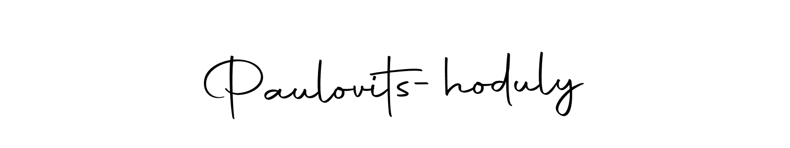 Also we have Paulovits-hoduly name is the best signature style. Create professional handwritten signature collection using Autography-DOLnW autograph style. Paulovits-hoduly signature style 10 images and pictures png