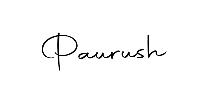 Design your own signature with our free online signature maker. With this signature software, you can create a handwritten (Autography-DOLnW) signature for name Paurush. Paurush signature style 10 images and pictures png