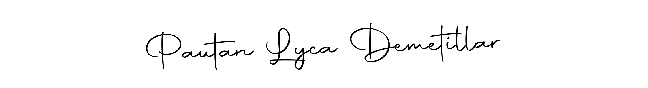 if you are searching for the best signature style for your name Pautan Lyca Demetillar. so please give up your signature search. here we have designed multiple signature styles  using Autography-DOLnW. Pautan Lyca Demetillar signature style 10 images and pictures png