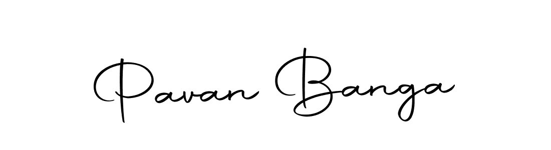 Design your own signature with our free online signature maker. With this signature software, you can create a handwritten (Autography-DOLnW) signature for name Pavan Banga. Pavan Banga signature style 10 images and pictures png