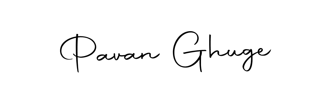 How to make Pavan Ghuge name signature. Use Autography-DOLnW style for creating short signs online. This is the latest handwritten sign. Pavan Ghuge signature style 10 images and pictures png