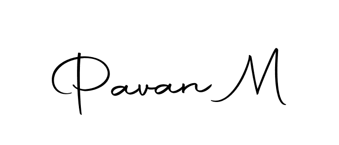 Create a beautiful signature design for name Pavan M. With this signature (Autography-DOLnW) fonts, you can make a handwritten signature for free. Pavan M signature style 10 images and pictures png