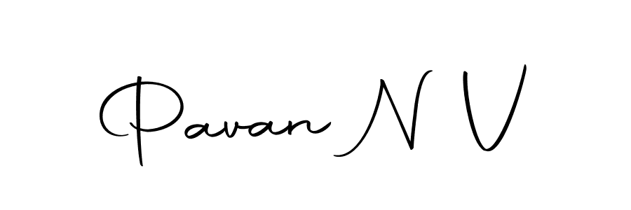 Design your own signature with our free online signature maker. With this signature software, you can create a handwritten (Autography-DOLnW) signature for name Pavan N V. Pavan N V signature style 10 images and pictures png