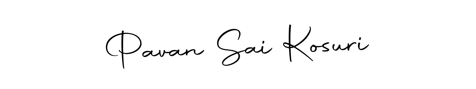 How to make Pavan Sai Kosuri name signature. Use Autography-DOLnW style for creating short signs online. This is the latest handwritten sign. Pavan Sai Kosuri signature style 10 images and pictures png