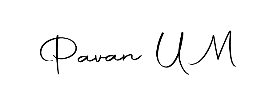 You should practise on your own different ways (Autography-DOLnW) to write your name (Pavan U M) in signature. don't let someone else do it for you. Pavan U M signature style 10 images and pictures png