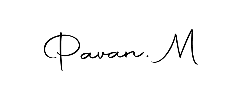The best way (Autography-DOLnW) to make a short signature is to pick only two or three words in your name. The name Pavan. M include a total of six letters. For converting this name. Pavan. M signature style 10 images and pictures png