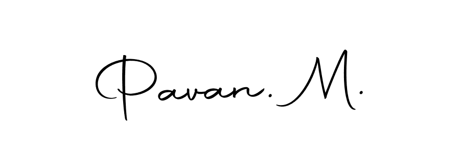The best way (Autography-DOLnW) to make a short signature is to pick only two or three words in your name. The name Pavan. M. include a total of six letters. For converting this name. Pavan. M. signature style 10 images and pictures png