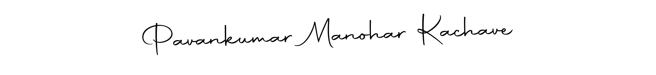 How to make Pavankumar Manohar Kachave name signature. Use Autography-DOLnW style for creating short signs online. This is the latest handwritten sign. Pavankumar Manohar Kachave signature style 10 images and pictures png