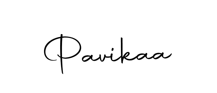 Use a signature maker to create a handwritten signature online. With this signature software, you can design (Autography-DOLnW) your own signature for name Pavikaa. Pavikaa signature style 10 images and pictures png