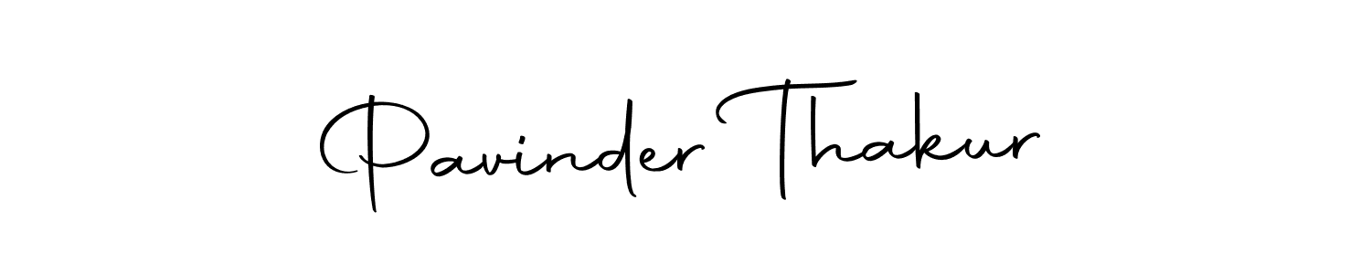 How to make Pavinder Thakur name signature. Use Autography-DOLnW style for creating short signs online. This is the latest handwritten sign. Pavinder Thakur signature style 10 images and pictures png
