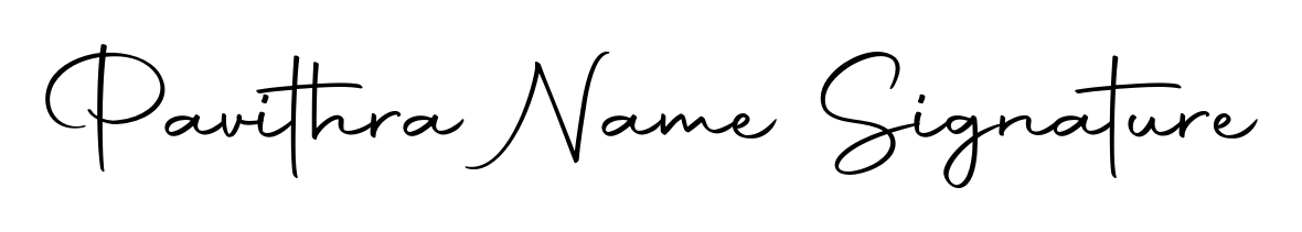 A sleek calligraphic signature for name Pavithra Name Signature utilizing Autography-DOLnW styling. Great for adding personal signatures to photos and art. Pavithra Name Signature signature style 10 images and pictures png