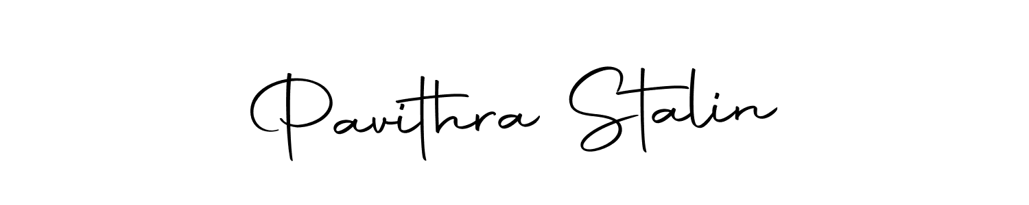 How to make Pavithra Stalin name signature. Use Autography-DOLnW style for creating short signs online. This is the latest handwritten sign. Pavithra Stalin signature style 10 images and pictures png