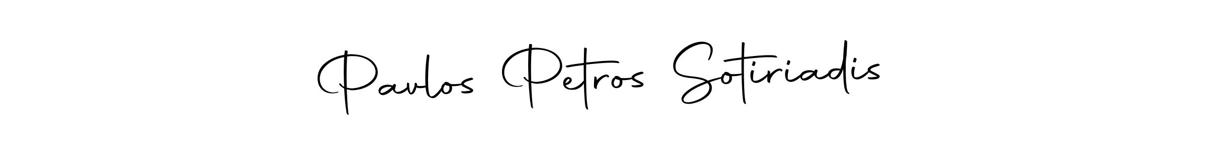 You should practise on your own different ways (Autography-DOLnW) to write your name (Pavlos Petros Sotiriadis) in signature. don't let someone else do it for you. Pavlos Petros Sotiriadis signature style 10 images and pictures png
