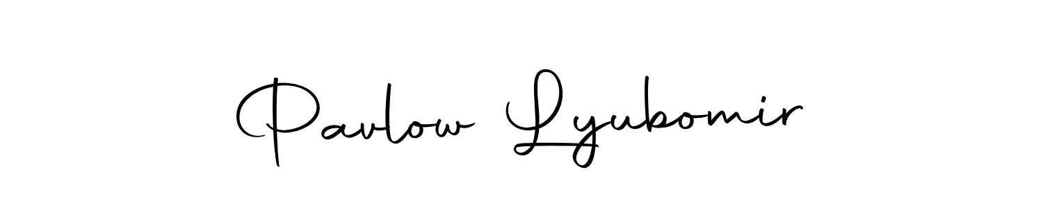 You can use this online signature creator to create a handwritten signature for the name Pavlow Lyubomir. This is the best online autograph maker. Pavlow Lyubomir signature style 10 images and pictures png