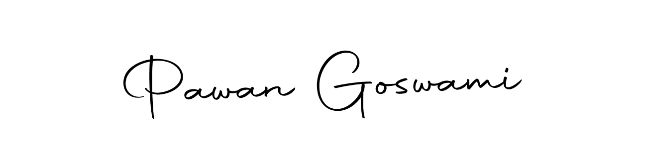 How to make Pawan Goswami name signature. Use Autography-DOLnW style for creating short signs online. This is the latest handwritten sign. Pawan Goswami signature style 10 images and pictures png