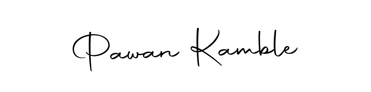 How to make Pawan Kamble name signature. Use Autography-DOLnW style for creating short signs online. This is the latest handwritten sign. Pawan Kamble signature style 10 images and pictures png