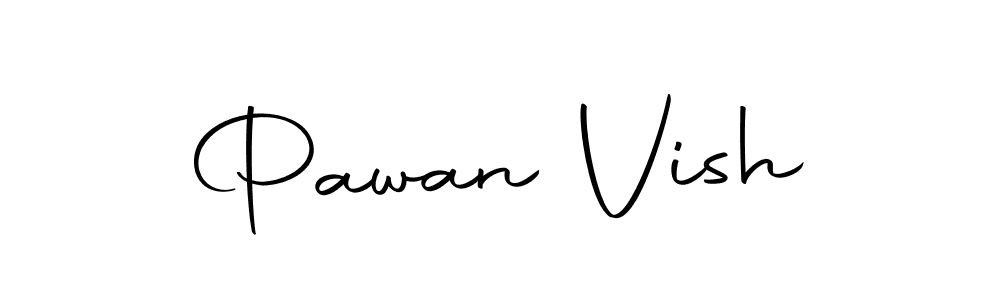 You should practise on your own different ways (Autography-DOLnW) to write your name (Pawan Vish) in signature. don't let someone else do it for you. Pawan Vish signature style 10 images and pictures png