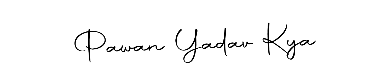 You should practise on your own different ways (Autography-DOLnW) to write your name (Pawan Yadav Kya) in signature. don't let someone else do it for you. Pawan Yadav Kya signature style 10 images and pictures png