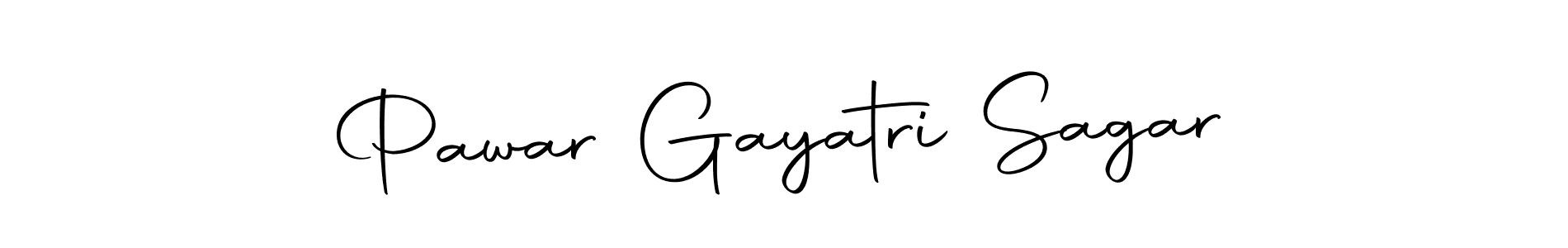 Create a beautiful signature design for name Pawar Gayatri Sagar. With this signature (Autography-DOLnW) fonts, you can make a handwritten signature for free. Pawar Gayatri Sagar signature style 10 images and pictures png