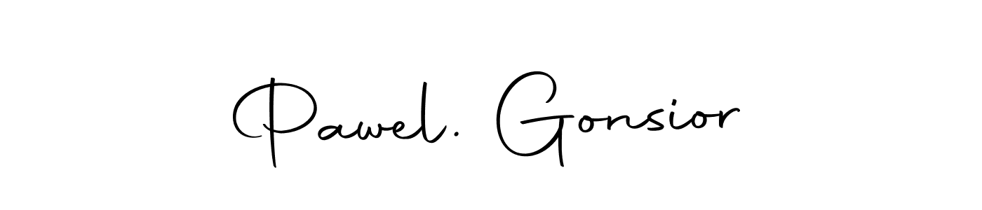 Make a beautiful signature design for name Pawel. Gonsior. Use this online signature maker to create a handwritten signature for free. Pawel. Gonsior signature style 10 images and pictures png