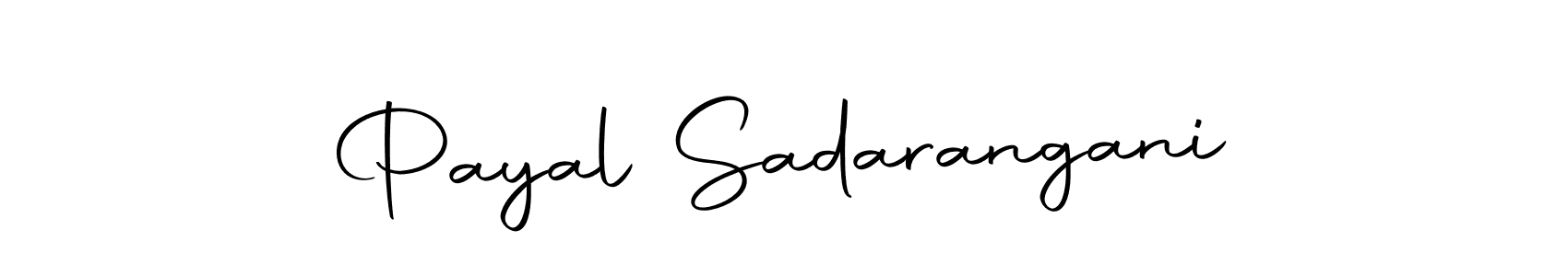 How to make Payal Sadarangani name signature. Use Autography-DOLnW style for creating short signs online. This is the latest handwritten sign. Payal Sadarangani signature style 10 images and pictures png