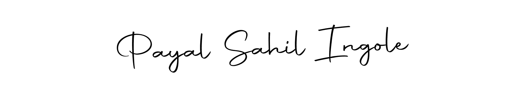 Create a beautiful signature design for name Payal Sahil Ingole. With this signature (Autography-DOLnW) fonts, you can make a handwritten signature for free. Payal Sahil Ingole signature style 10 images and pictures png