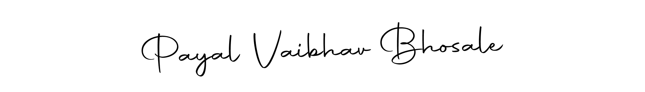 How to make Payal Vaibhav Bhosale name signature. Use Autography-DOLnW style for creating short signs online. This is the latest handwritten sign. Payal Vaibhav Bhosale signature style 10 images and pictures png