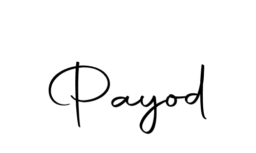 Design your own signature with our free online signature maker. With this signature software, you can create a handwritten (Autography-DOLnW) signature for name Payod. Payod signature style 10 images and pictures png