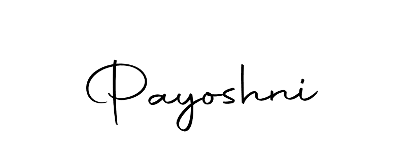 Use a signature maker to create a handwritten signature online. With this signature software, you can design (Autography-DOLnW) your own signature for name Payoshni. Payoshni signature style 10 images and pictures png